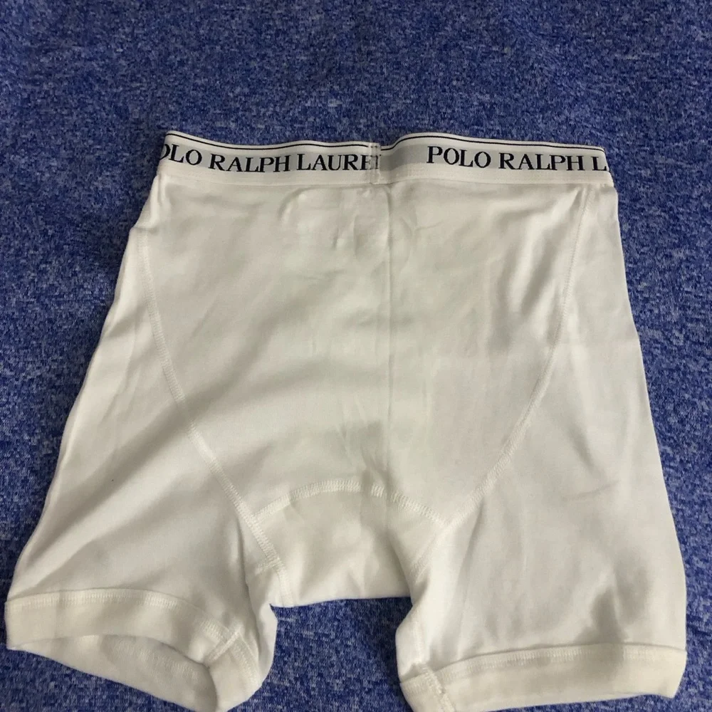 New Polo by Ralph Lauren Men’s White Stretch Boxer Briefs S